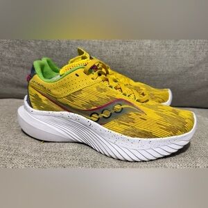 Saucony Vibrant Yellow Sneakers with Green Highlights